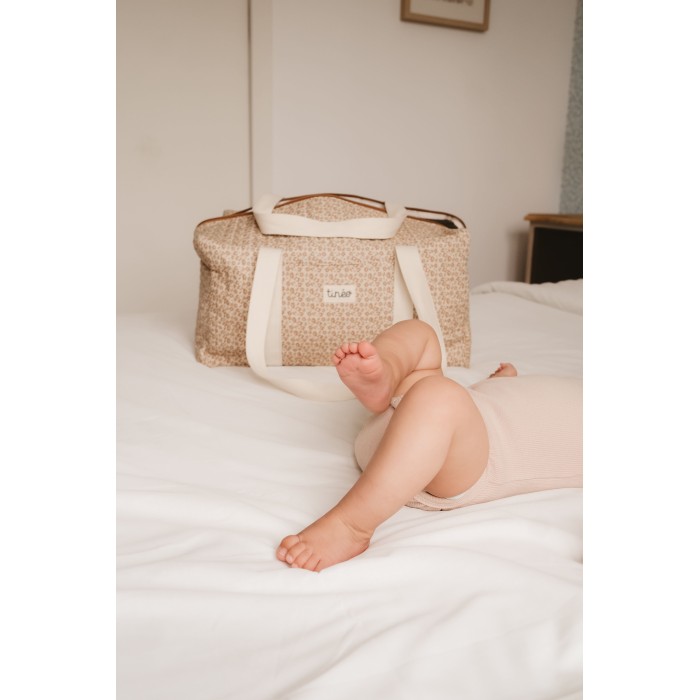 Sac à langer léopard café - Tinéo - Avec bébé 2
