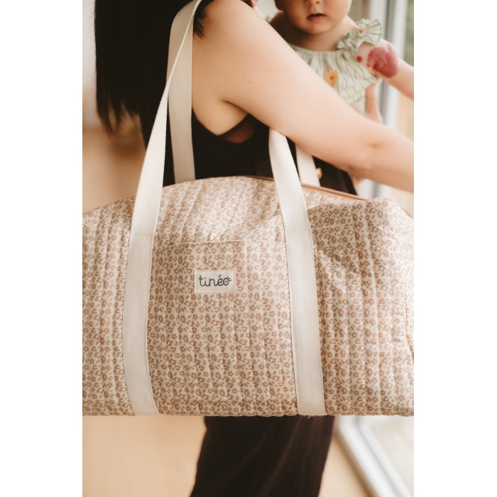 Sac à langer léopard café - Tinéo - Zoom porté